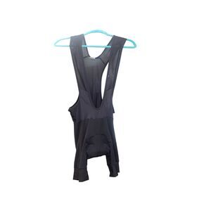 LG Louis Garneau Cycling Bib Shorts Black Padded Mesh Suspenders